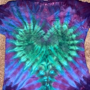 Never worn before love tie dye T-shirt super cute